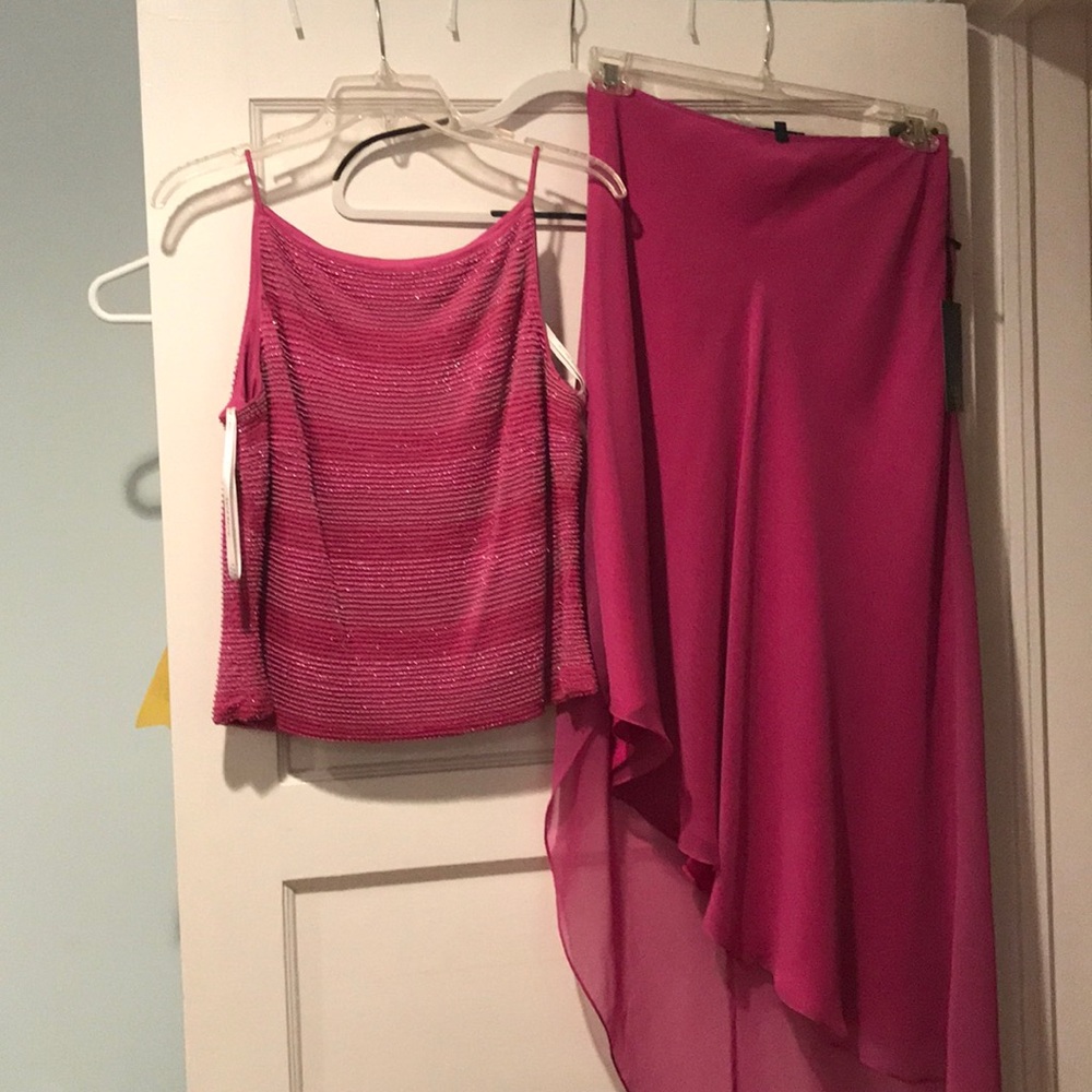 Pink two piece dress